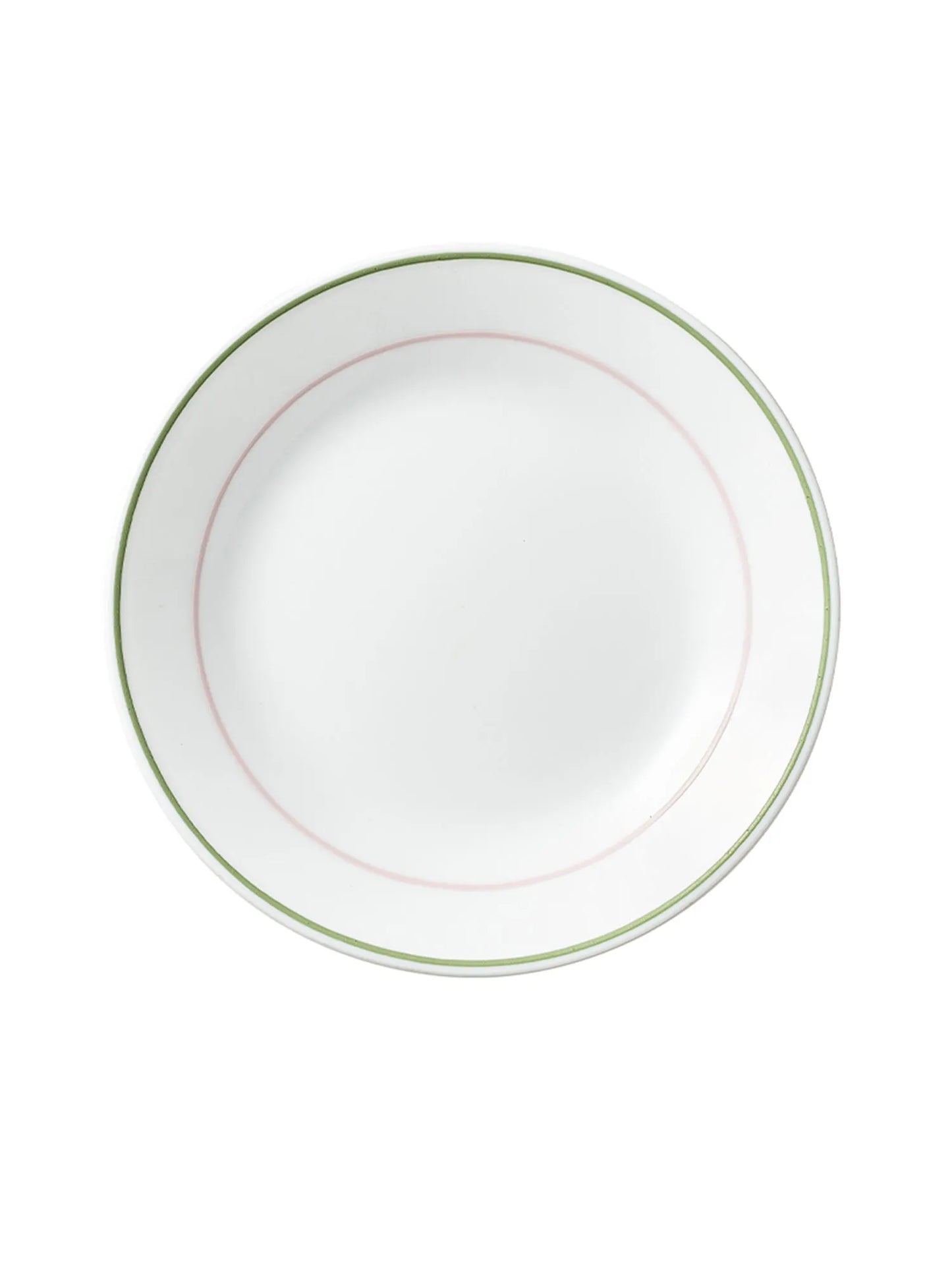 17cm Small Plate / B&B Plate ā Double Ring Green 106