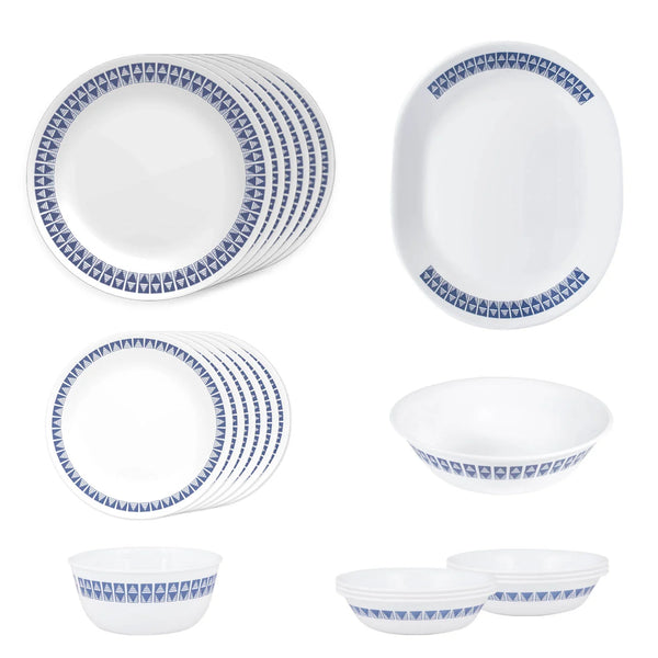 CORELLE 21 PC DINNER SET WHEELER DIAMONDS