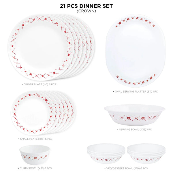CORELLE 21pcs Dinner Set Crown