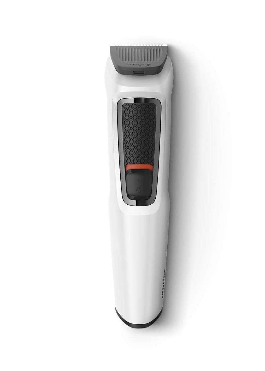 PHILIPS MG3721/65 Multi-Grooming Series 3000 7-in-1 for Face-Hair-Body-Nose and Ear Kit Grooming Kit 60 min Runtime Trimmer for Men, White