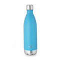 Cello Duro Tuff Steel Series- Swift Double Walled Stainless Steel Water Bottle with Durable DTP Coating, 750ml, Blue