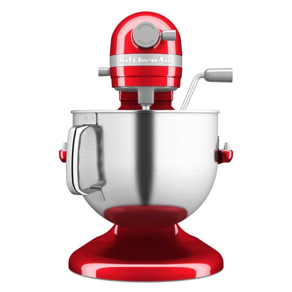 KitchenAid 6.6L Bowl-Lift Stand Mixer, Candy Apple Red – Stainless Steel Whisk, Flat Beater, Dough Hook, Double-Sided Flex Edge Beater & Pouring Shield