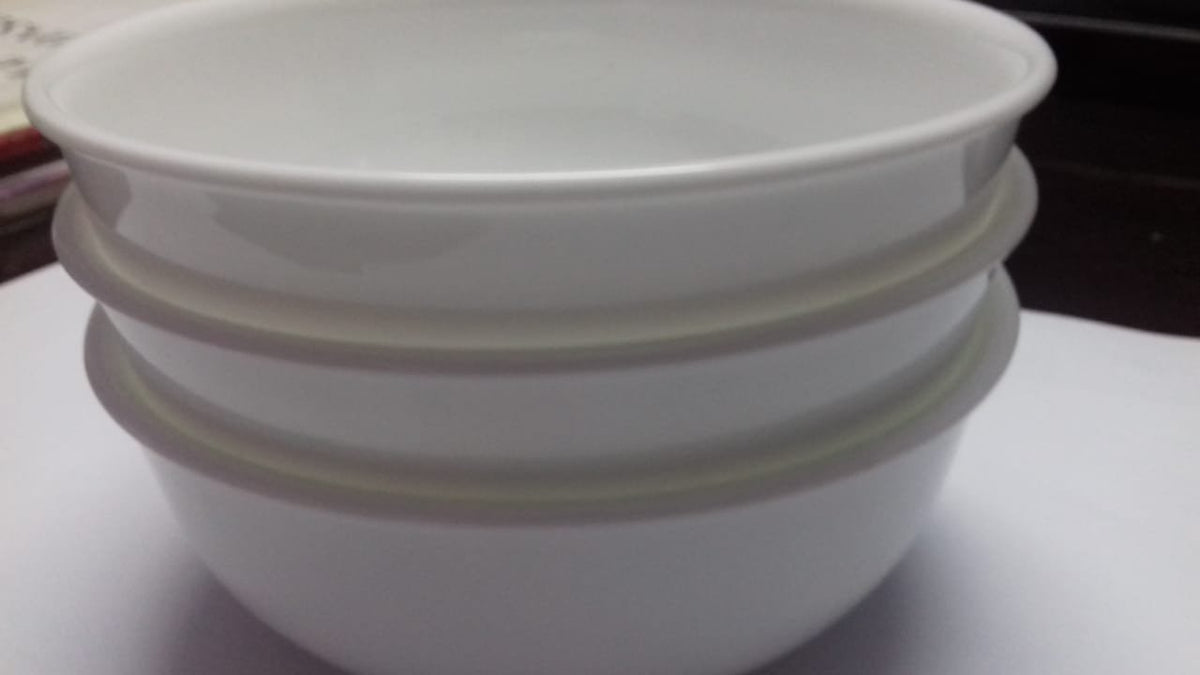 corelle Winter Frost White 473ml kook Bowl, Set of 3pcs