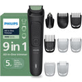 Philips India's No.1 Men's Trimmer | Self Sharpening Blades | Single Stroke Grooming I 9 In1 Face, Nose And Body I 2 +1* Year Warranty | No Oil Needed I 60 Min Runtime I MG3710/65,Black