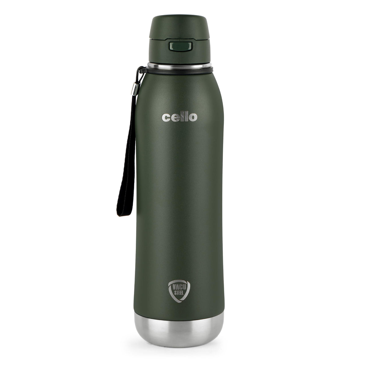 Cello Duro Ace Thermosteel Bottle 900ml, Black | ISI Certified Vacuum Insulated Double Walled Hot & Cold Flask Bottle with DTP Coated | Rust & Leak Proof Water Bottle for Office, College & Travel