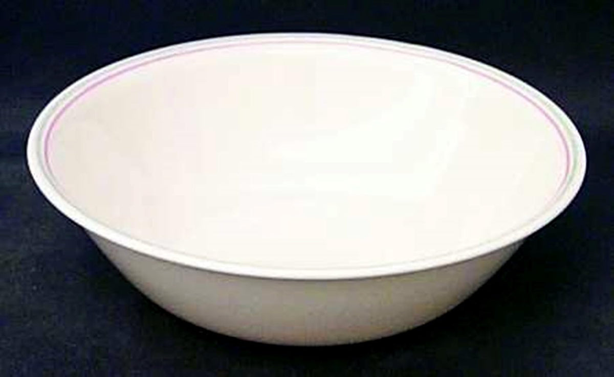 CORELLE Winter Frost White Glass 950 ml Serving Bowl, Lightweight & Durable, Made of Vitrelle Glass, Microwave & Dishwasher Safe, Elegant Crockery for Dining & Gifting - Set of 3