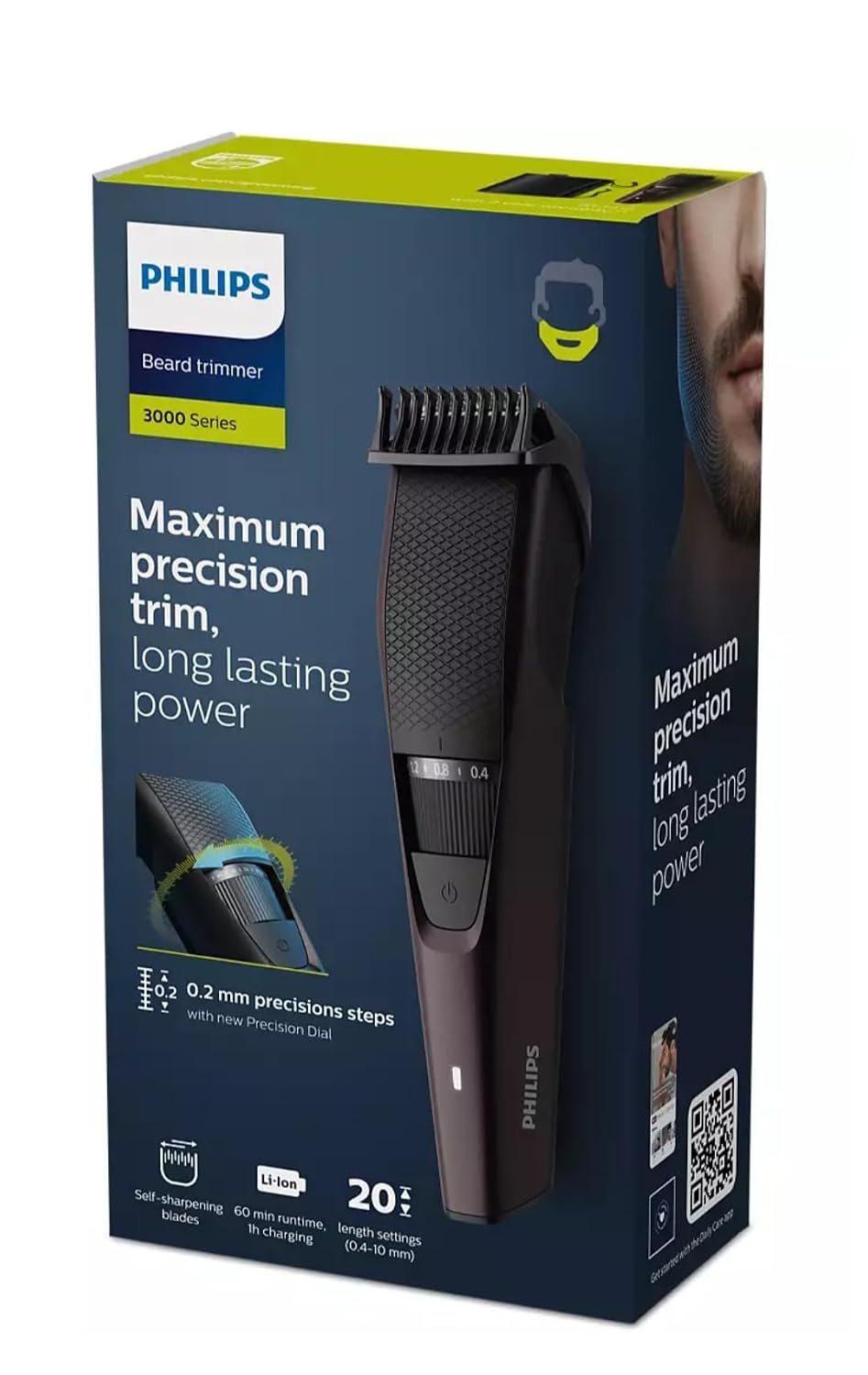 PHILIPS Men Bt 3415/15 3000 Series Beard Trimmer, Battery Powered