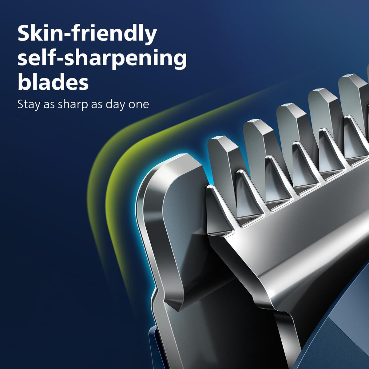 Philips India's No.1 Men's Trimmer | Self Sharpening Blades | Single Stroke Grooming I 9 In1 Face, Nose And Body I 2 +1* Year Warranty | No Oil Needed I 60 Min Runtime I MG3710/65,Black