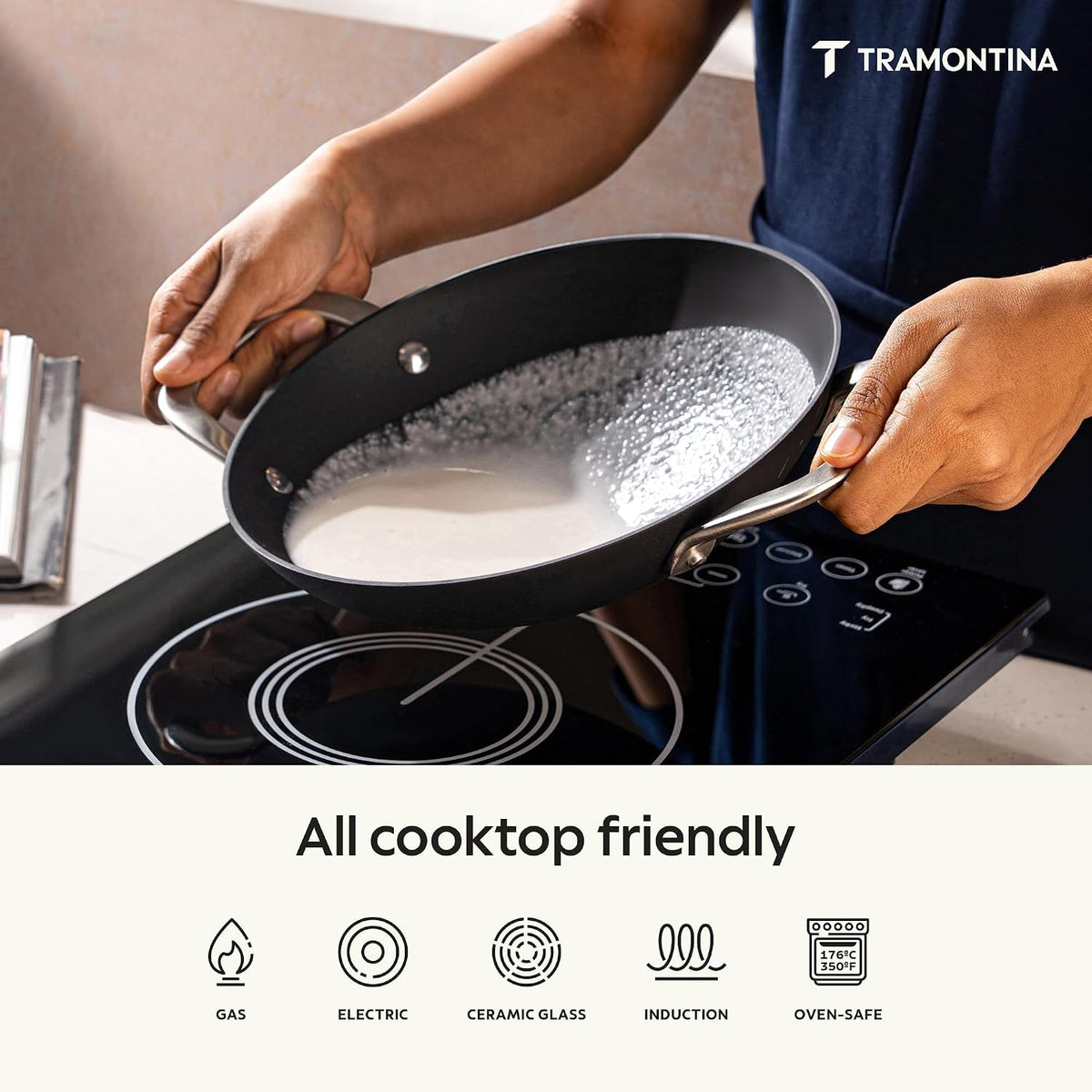 TRAMONTINA Heritage Iron Appachetty 22 cm 1.4 L | Black
