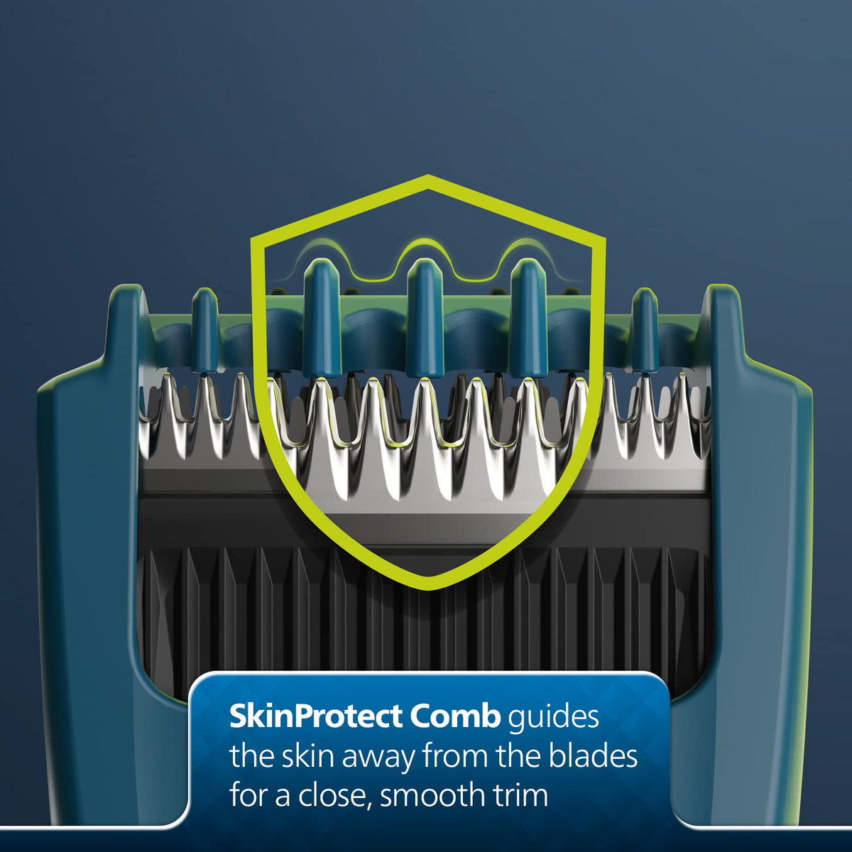Philips India's No.1 Men's Trimmer* | Skin Safe Beard Trimmer for Men | Durapower tech | Self Sharpening Blades | Skin Protect Comb | 30 min runtime USB charging | No oil needed | 2yr warranty |BT1232