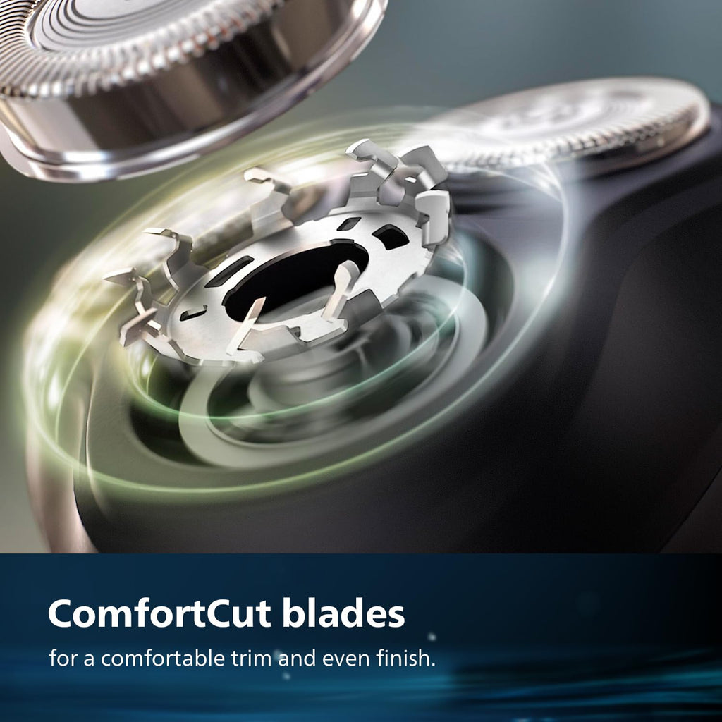 Philips World's No.1 Electric Shaver for Man|3D SkinProtect Flex Heads|Trimmer Pop-out|27 Self-Sharpening Blades|ComfortCut|100% Waterproof|45 Mins Runtime|2yr warranty|X3063/03
