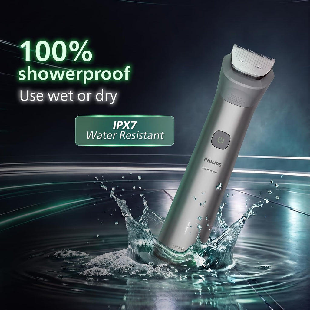 Philips India's No.1 Men's Trimmer* | Effortless styling | BeardSense Technology | All-in-One Grooming Kit- Face, Head, Body | 120min runtime | IPX7 Waterproof | 5yr warranty* | MG5932