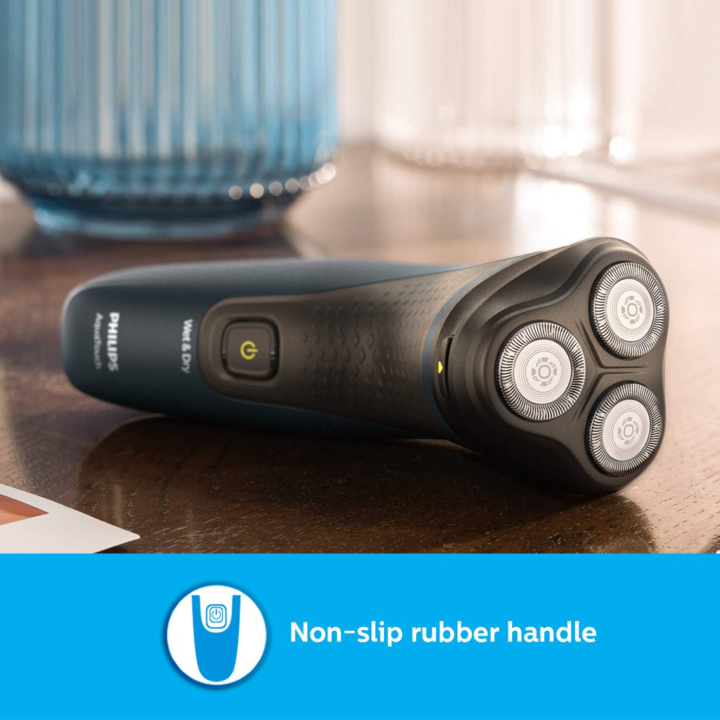 Philips Cordless Electric Shaver, 3D Pivot & Flex Heads, 27 Comfort Cut Blades, Up to 40 Min of Shaving, S1121/45