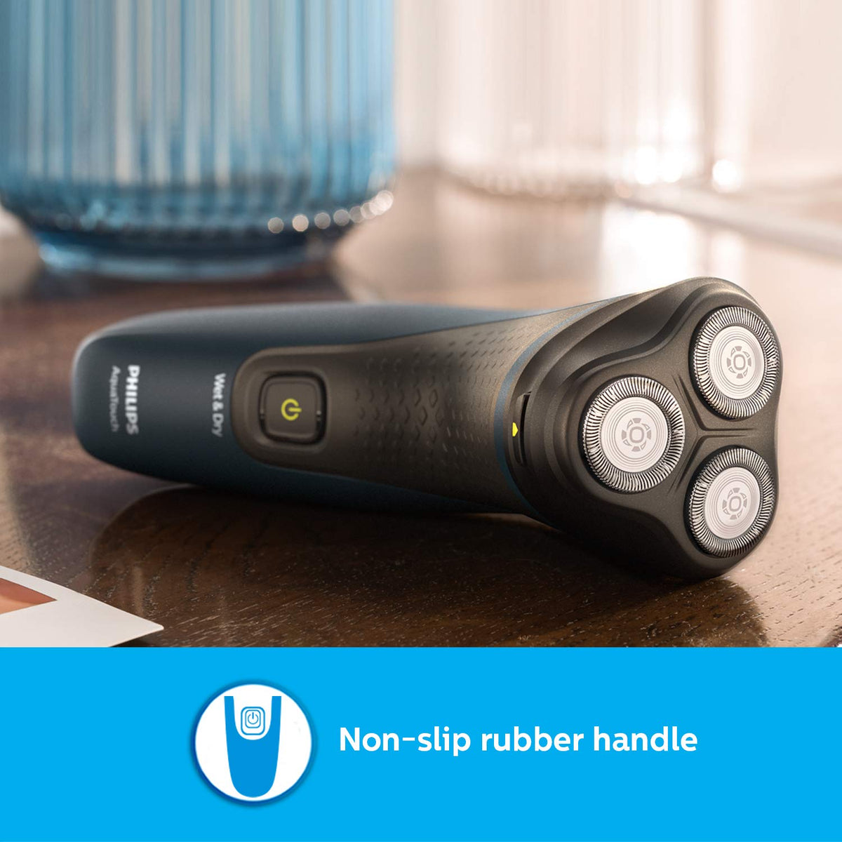 Philips Cordless Electric Shaver, 3D Pivot & Flex Heads, 27 Comfort Cut Blades, Up to 40 Min of Shaving, S1121/45