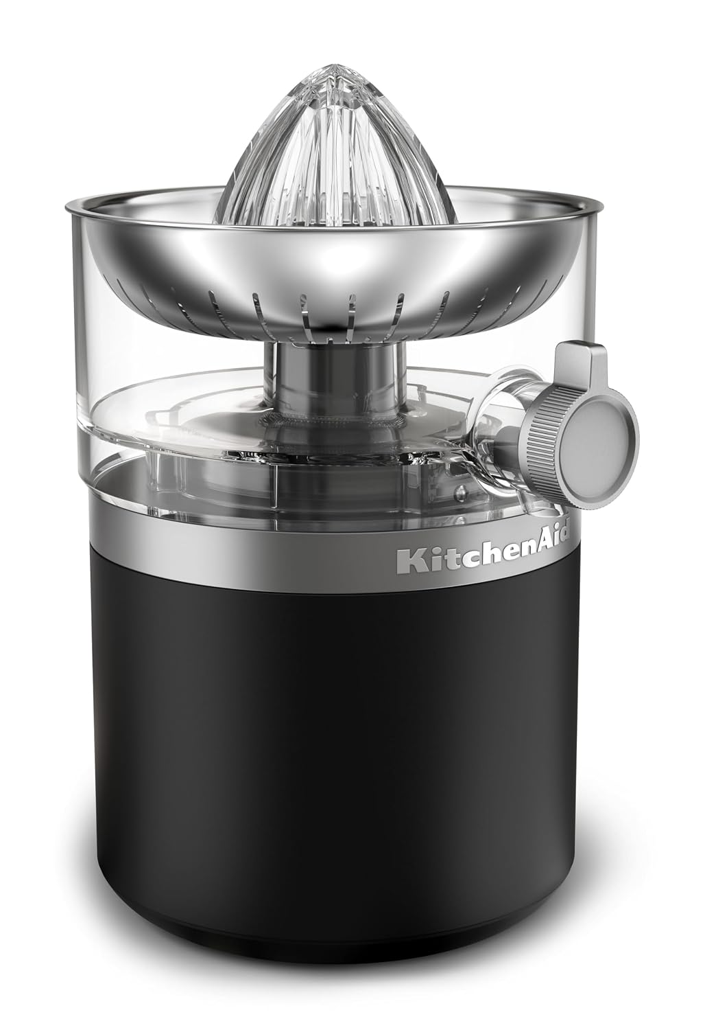 KitchenAid Go Wireless Citrus Juicer, Car Reversing Driver, 473 ml BPA-Free Container, Dishwasher Safe, for Oranges, Lemons & Limes, Battery Separate, Matte Black