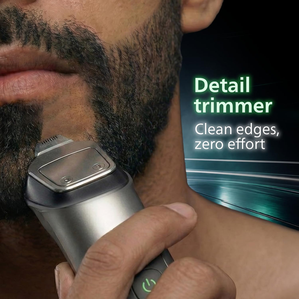 Philips India's No.1 Men's Trimmer* | Effortless styling | BeardSense Technology | All-in-One Grooming Kit- Face, Head, Body | 120min runtime | IPX7 Waterproof | 5yr warranty* | MG5932