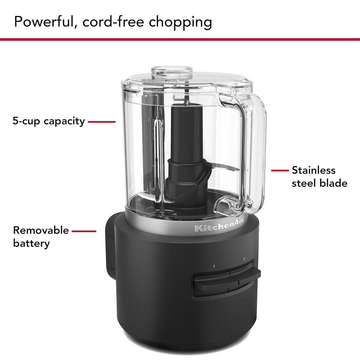 KitchenAid Go� Cordless Food Chopper - battery included, KFCR531