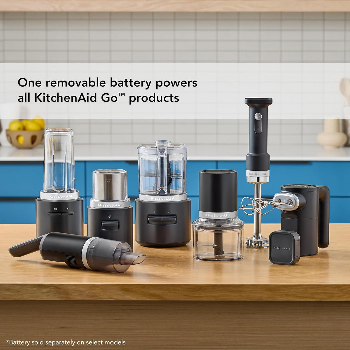 KitchenAid Go Cordless Hand Blender w/Accessories, battery sold separately