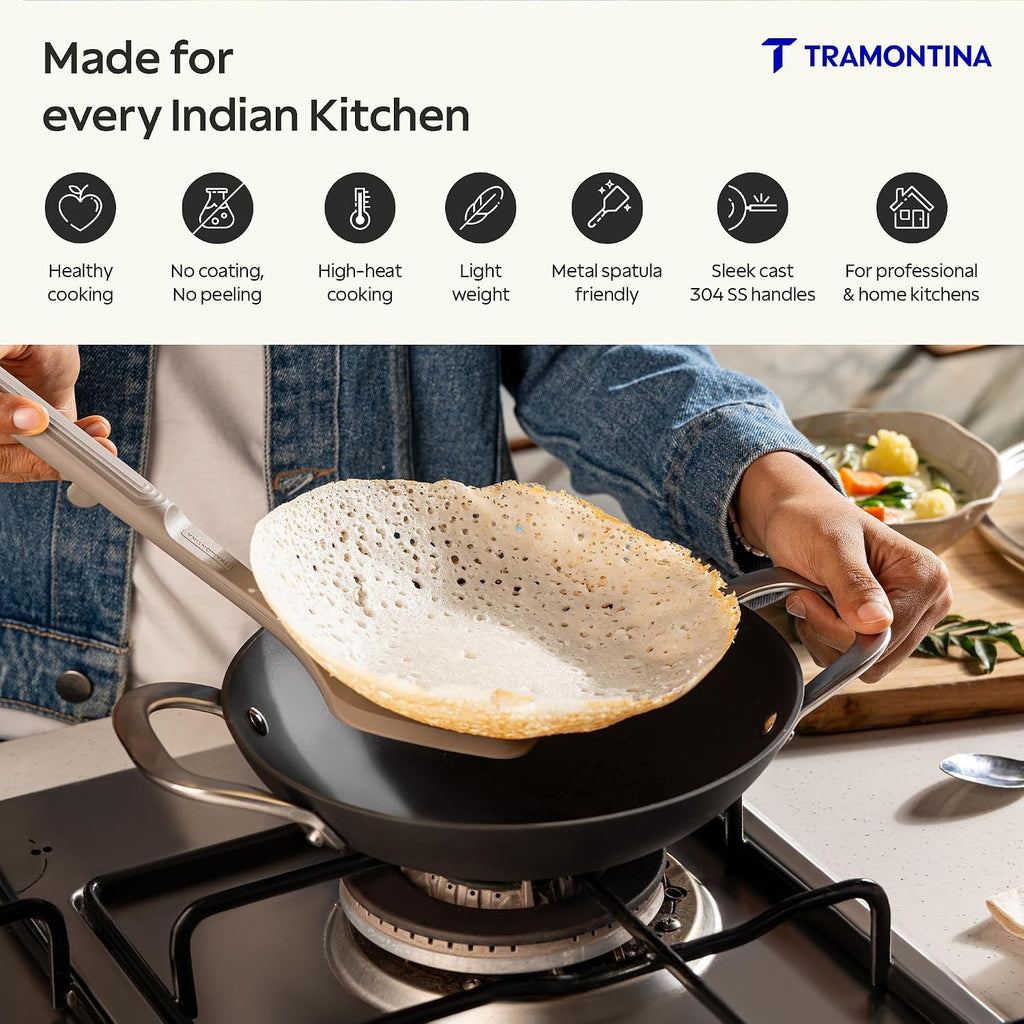 TRAMONTINA Heritage Iron Appachetty 22 cm 1.4 L | Black