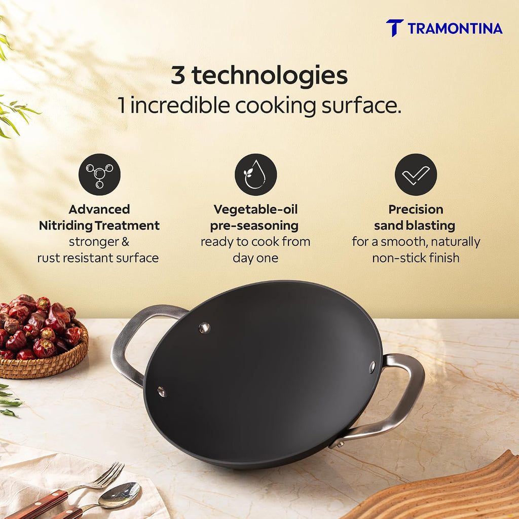 TRAMONTINA Heritage Iron Appachetty 22 cm 1.4 L | Black