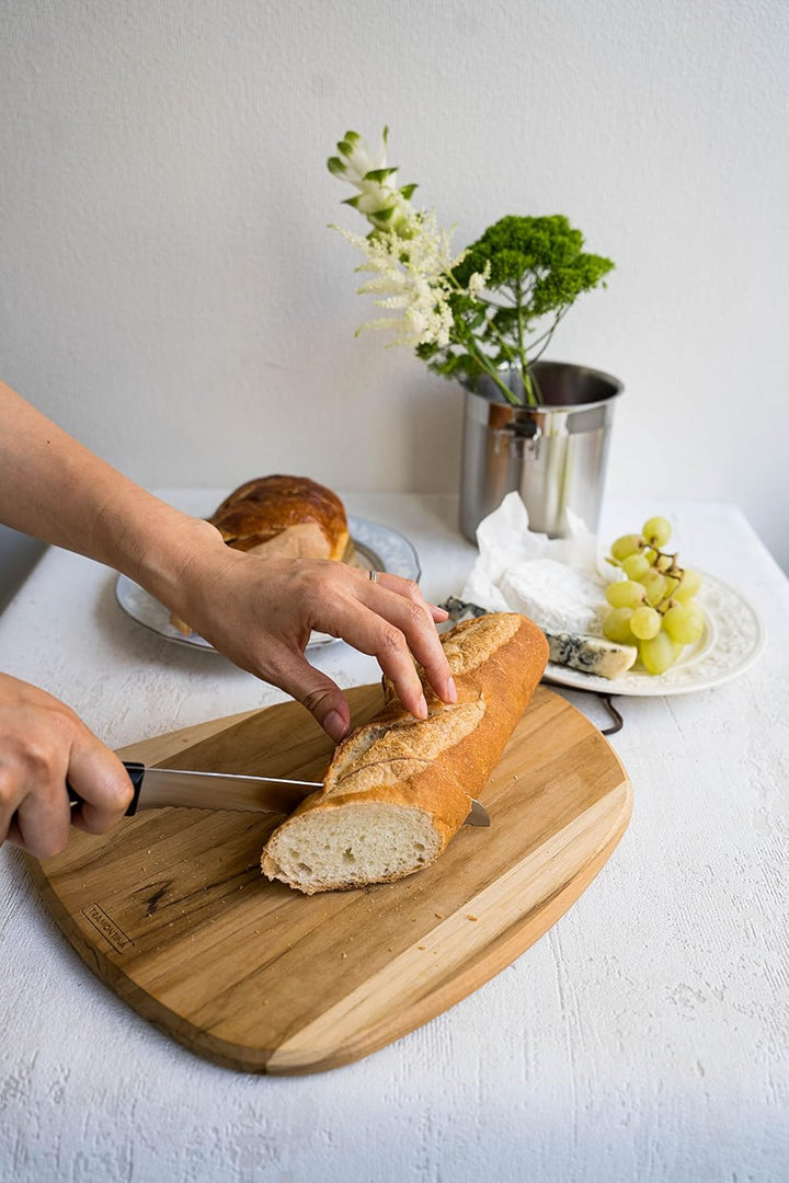 TRamontina Polywood Bread Knife-Brown - Mahavir World
