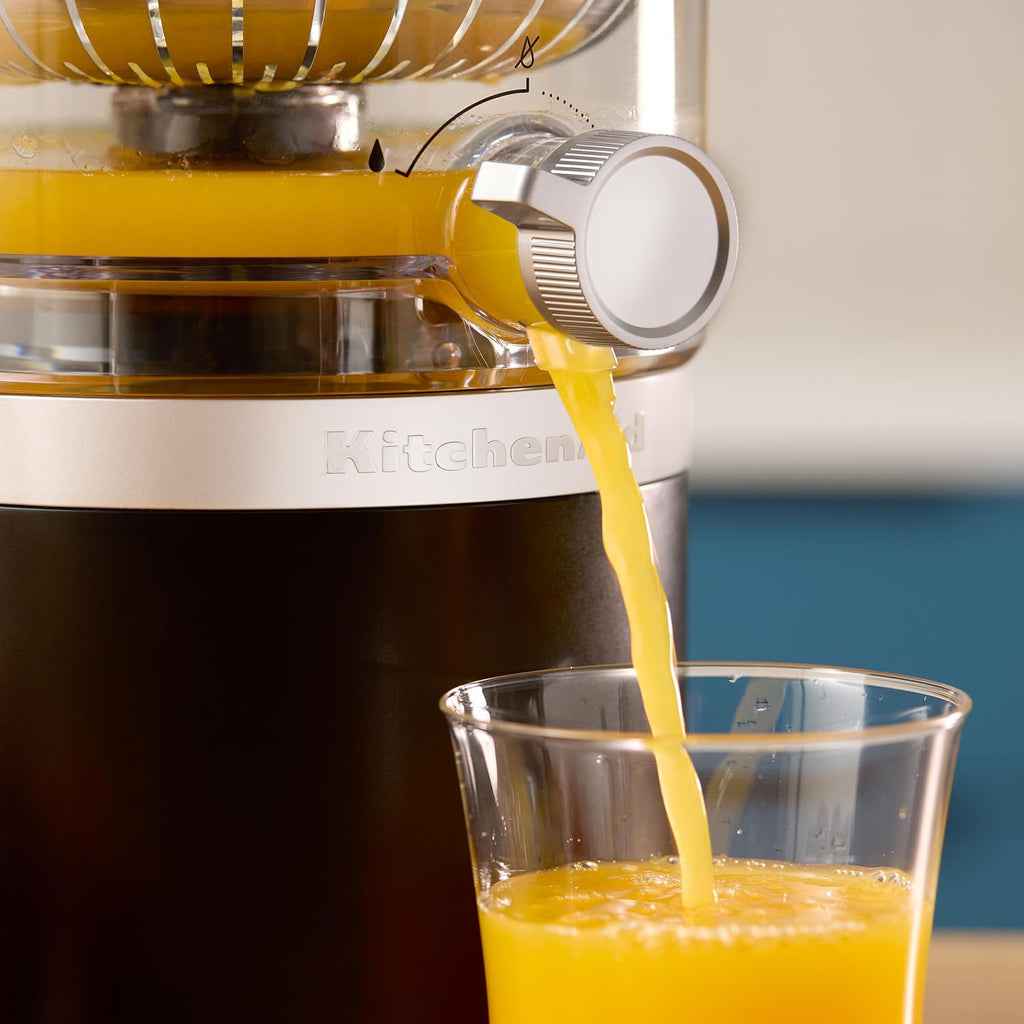KitchenAid Go Wireless Citrus Juicer, Car Reversing Driver, 473 ml BPA-Free Container, Dishwasher Safe, for Oranges, Lemons & Limes, Battery Separate, Matte Black