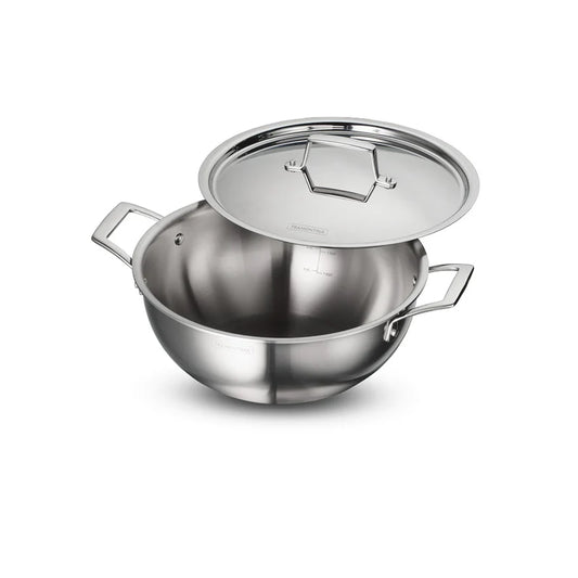 Aeion Triply Clad 26cm Deep Kadai with SS Lid